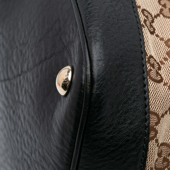 Pre-Loved Gucci Large GG Canvas Charm Dome Satchel - Picture 8 of 10